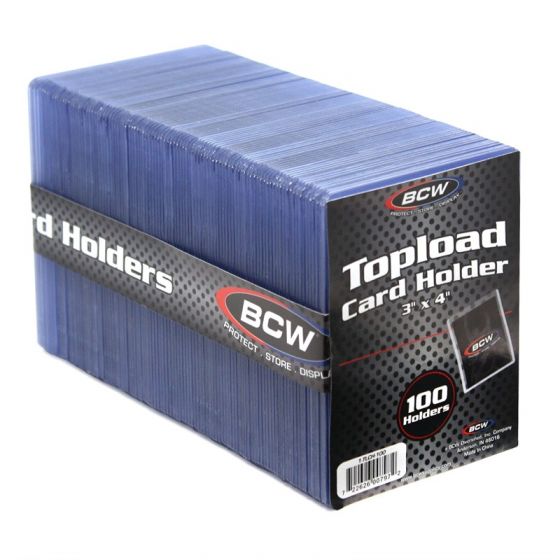 BCW topload card holder 3x4 100ct