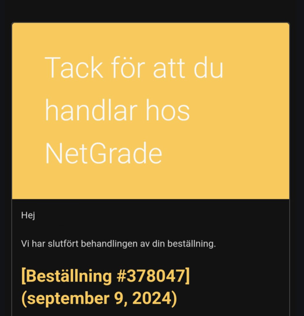 Steg 4 Grading NetGrade